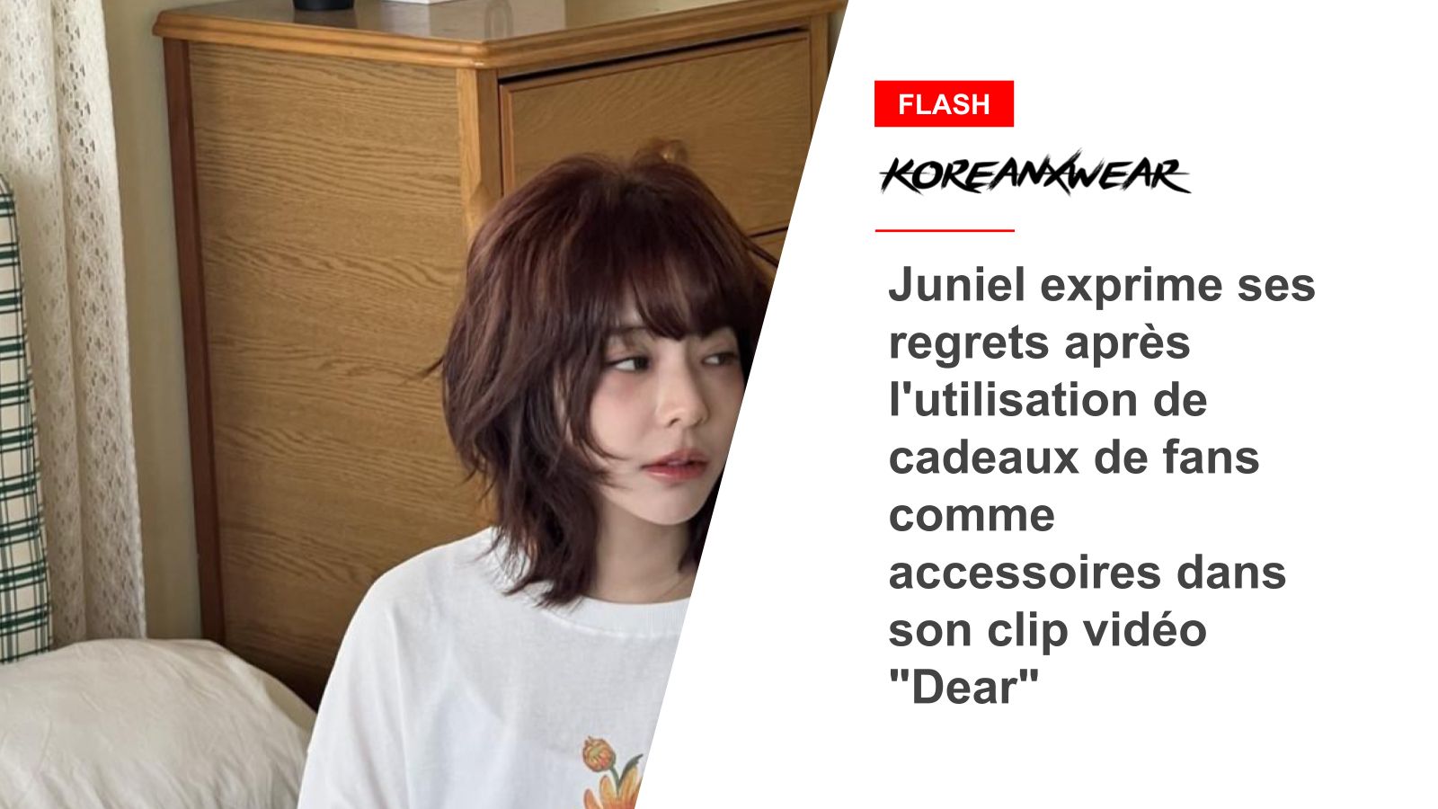 Juniel exprime ses regrets après l'utilisation de cadeaux de fans comme accessoires dans son clip vidéo