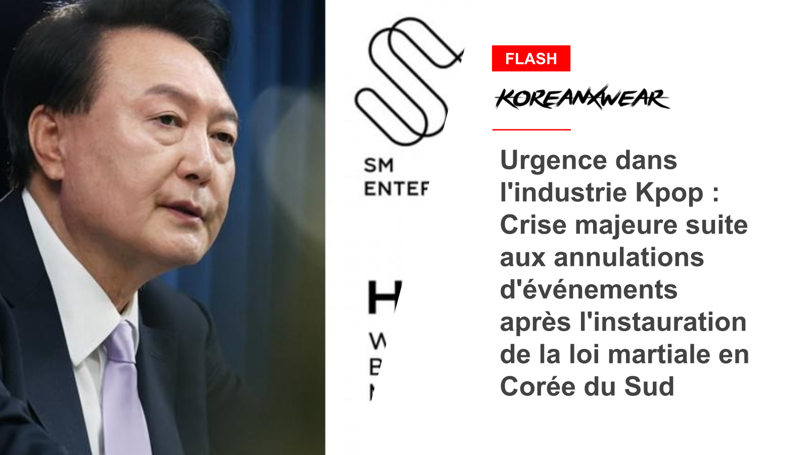 Urgence dans l'industrie Kpop : Crise majeure suite aux annulations d'événements après l'instauration de la loi martiale en Corée du Sud