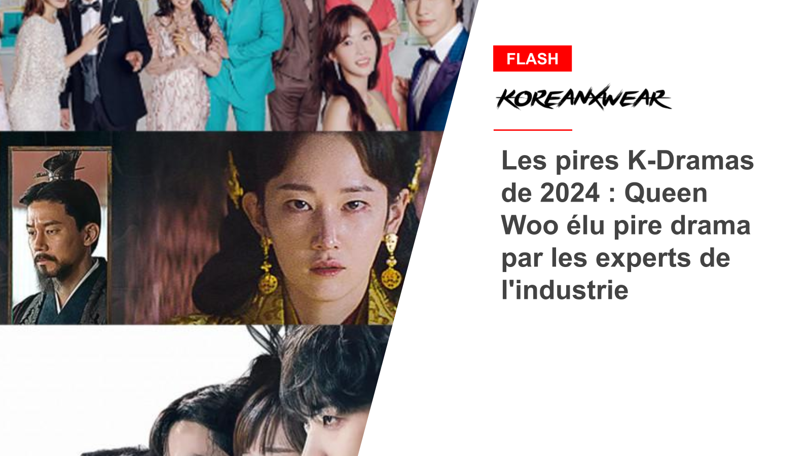 Les pires K-Dramas de 2024 : Queen Woo élu pire drama par les experts de l'industrie