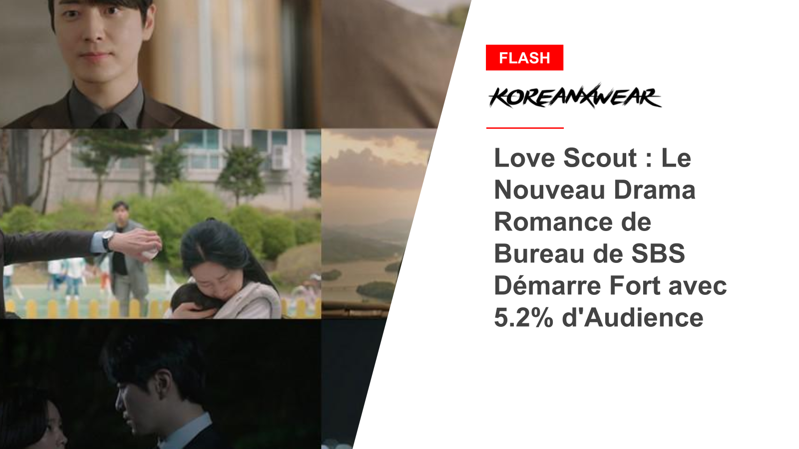 Love Scout : Le Nouveau Drama Romance de Bureau de SBS Démarre Fort avec 5.2% d'Audience