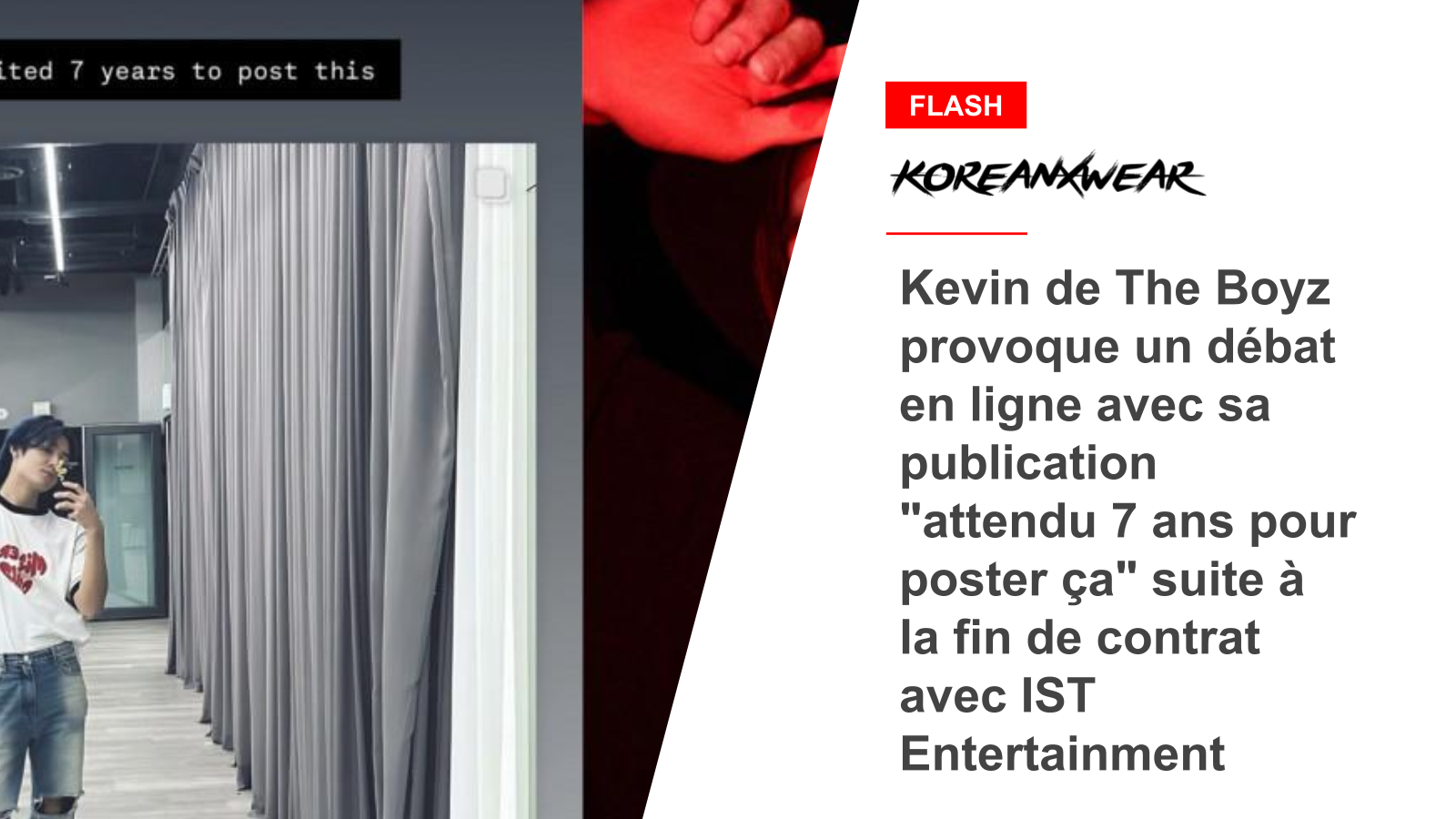 Kevin de The Boyz provoque un débat en ligne avec sa publication 