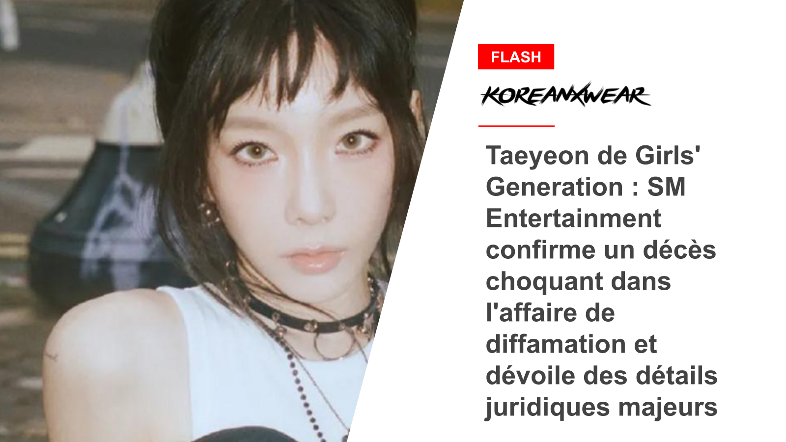 Taeyeon de Girls' Generation : SM Entertainment confirme un décès choquant dans l'affaire de diffamation et dévoile des détails juridiques majeurs