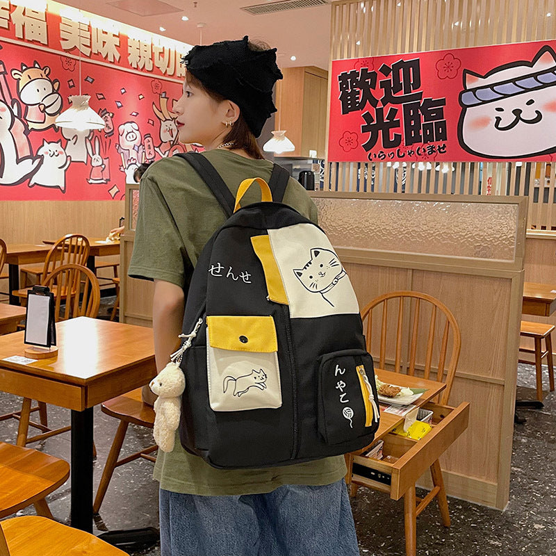 Large Capacity Korean School Backpack