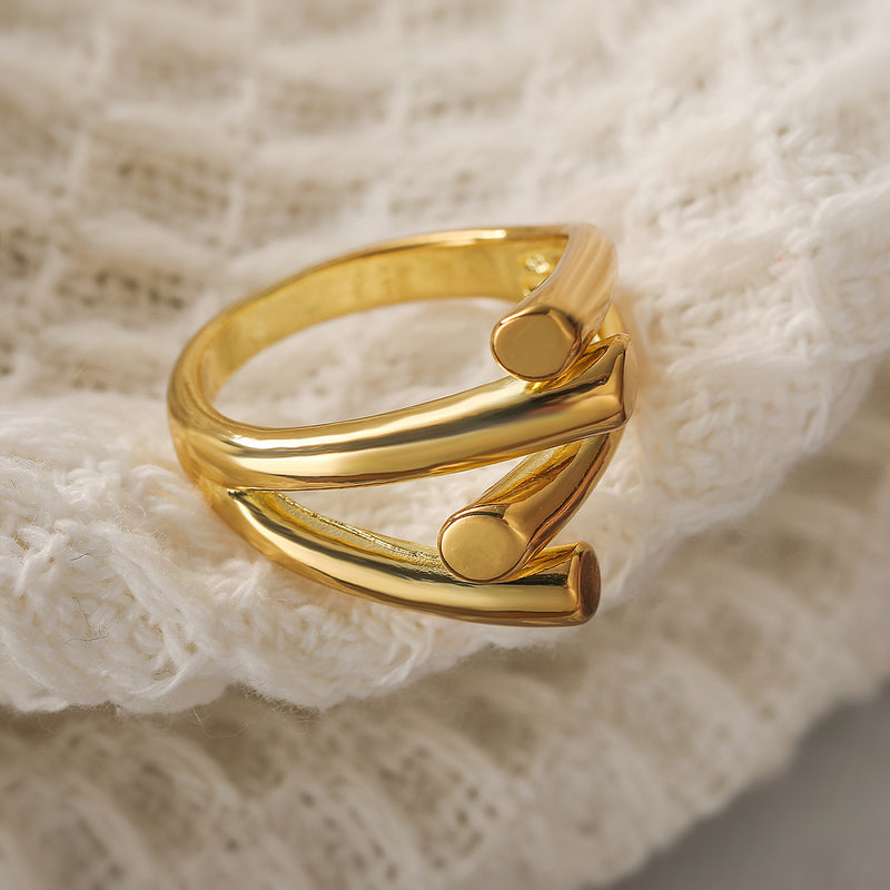 Bague Géométrique Coréenne Femme