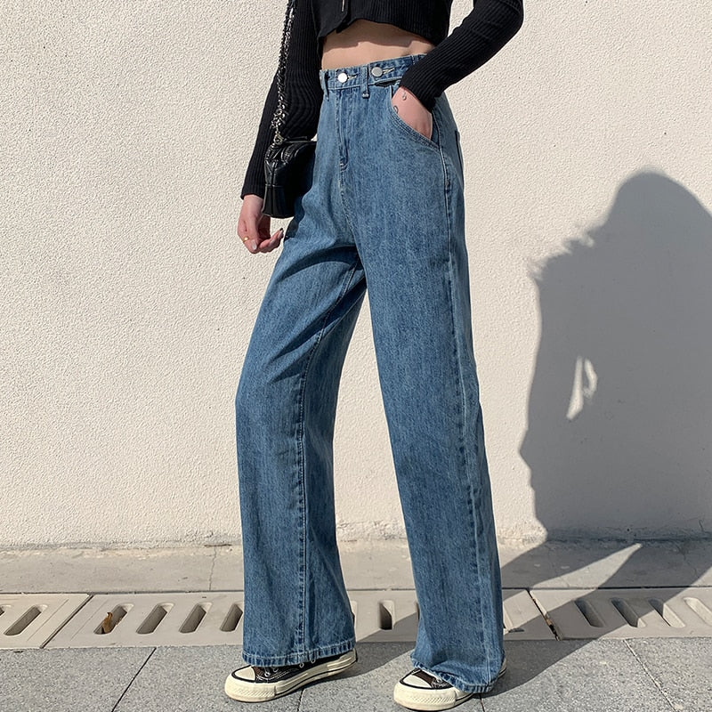 Vintage Blue Loose Jeans