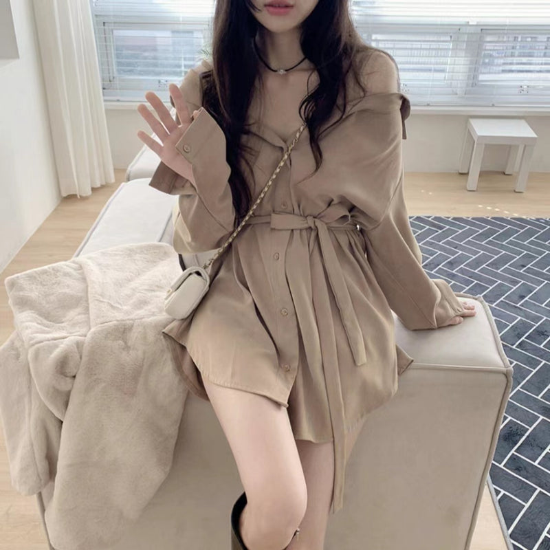 Korean Off Shoulder Dress