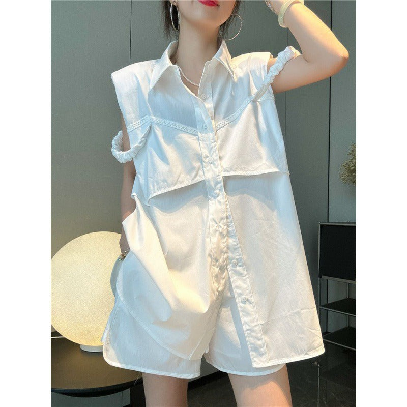 Korean Sleeveless Casual Set