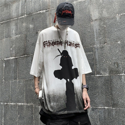 Men's Short Sleeve Anime Print T-Shirt