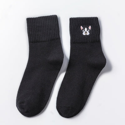 Chaussettes Mignonnes à Motif Chien - Mode Coréenne