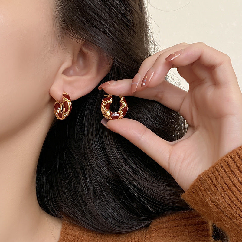 Korean Leopard Earrings