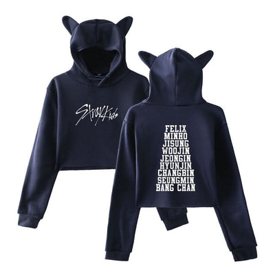 StrayKids Cropped Hoodie