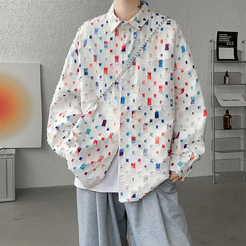 Korean Plaid Oversized Shirt