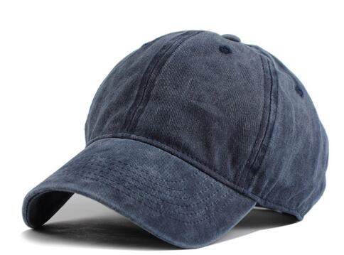 Washed Cotton Baseball Cap - Korean Style