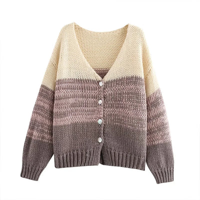 Cardigan Tricoté Coréen Femme