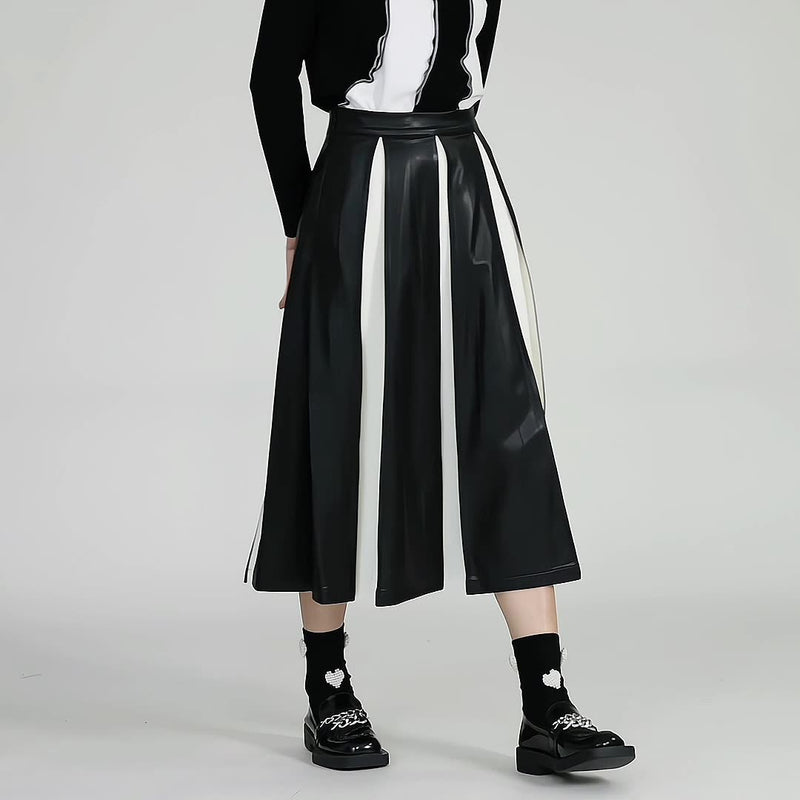 Korean Pleated Long Skirt