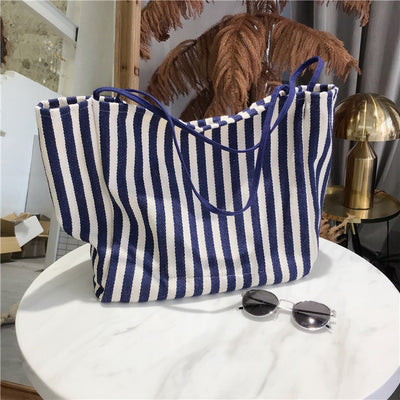 Korean Striped Shoulder Bag