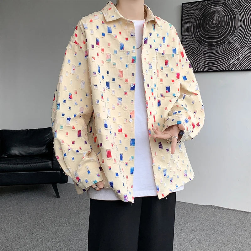 Chemise Oversize Carreaux Coréenne