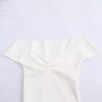 Korean Elastic Knitted Top