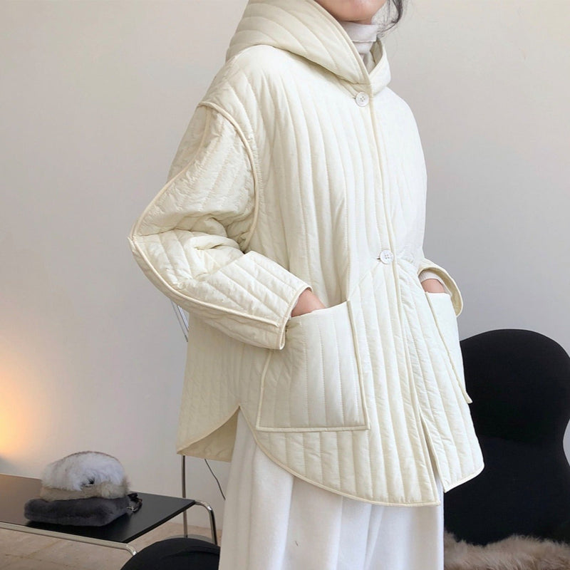 Korean Hooded Quilted Jacket