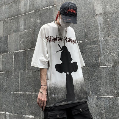 Men's Short Sleeve Anime Print T-Shirt