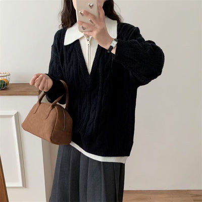 Korean Women's Sweater Autumn Winter