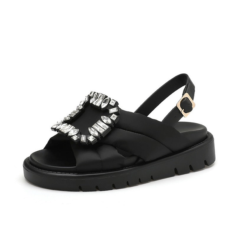 Korean Buckle Flat Sandals