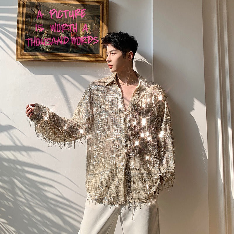 Korean Sequin Shirt