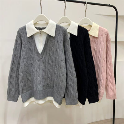 Korean Women's Sweater Autumn Winter