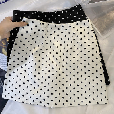 Polka Dot Midi Skirt