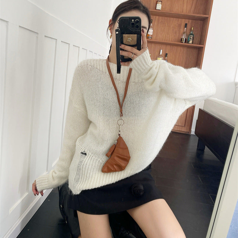 Korean Off Shoulder Sweater