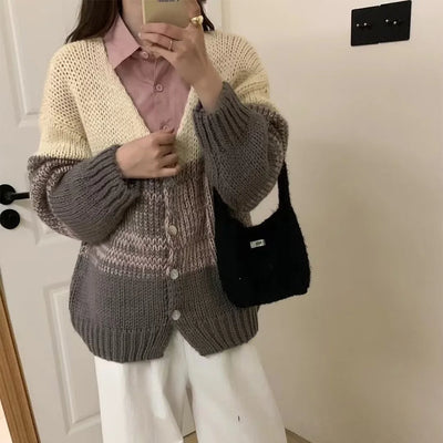 Korean Knitted Cardigan Women