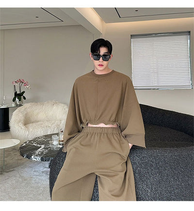 Korean Sweatshirt and Pants Set