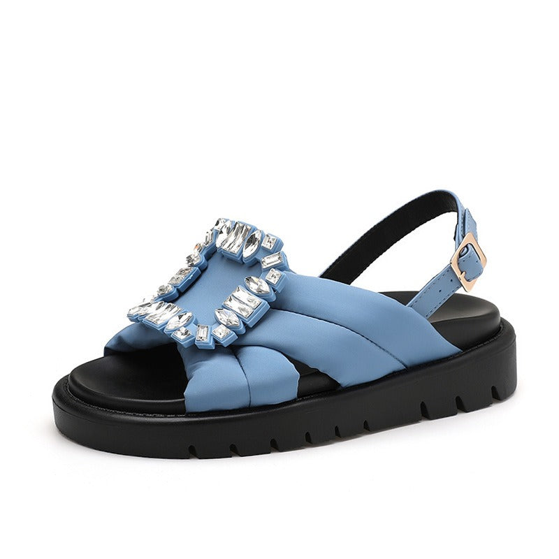 Korean Buckle Flat Sandals