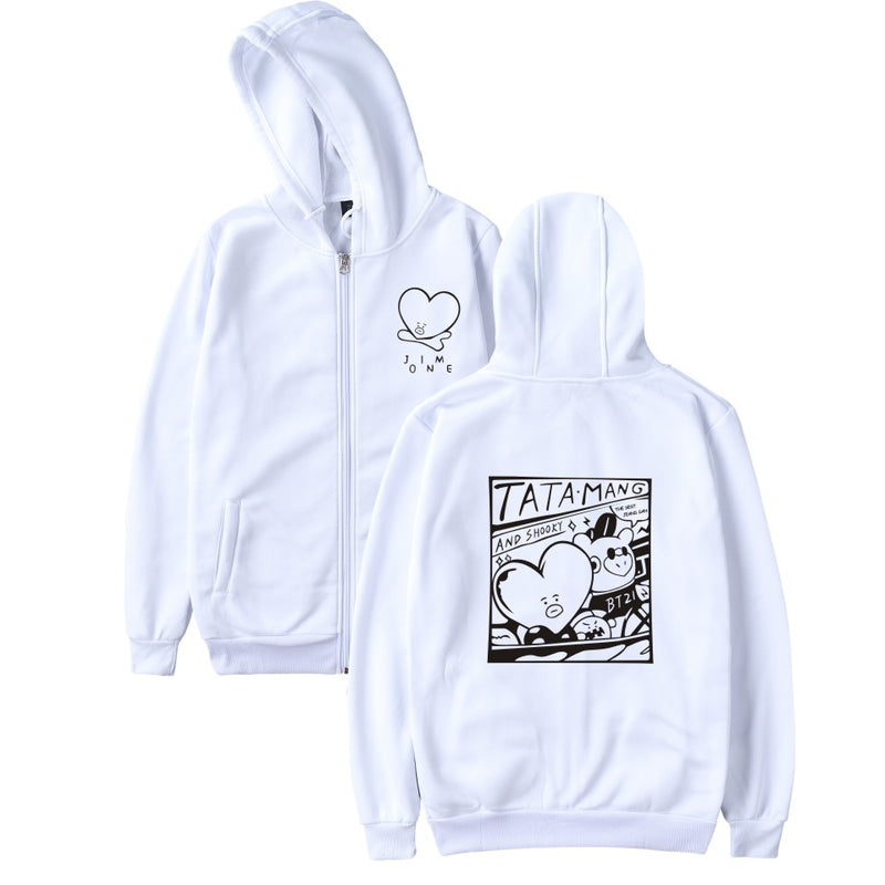 Taehyung BTS Zip Sweatshirt