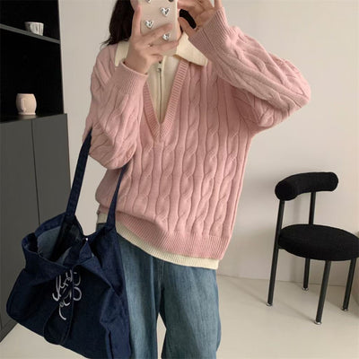 Korean Women's Sweater Autumn Winter