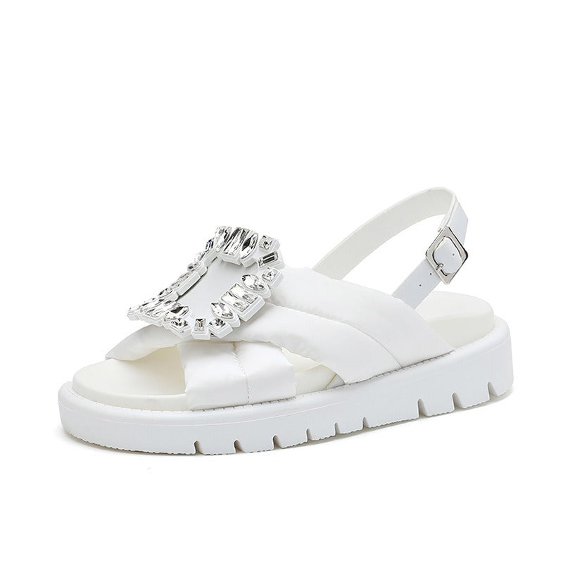 Korean Buckle Flat Sandals