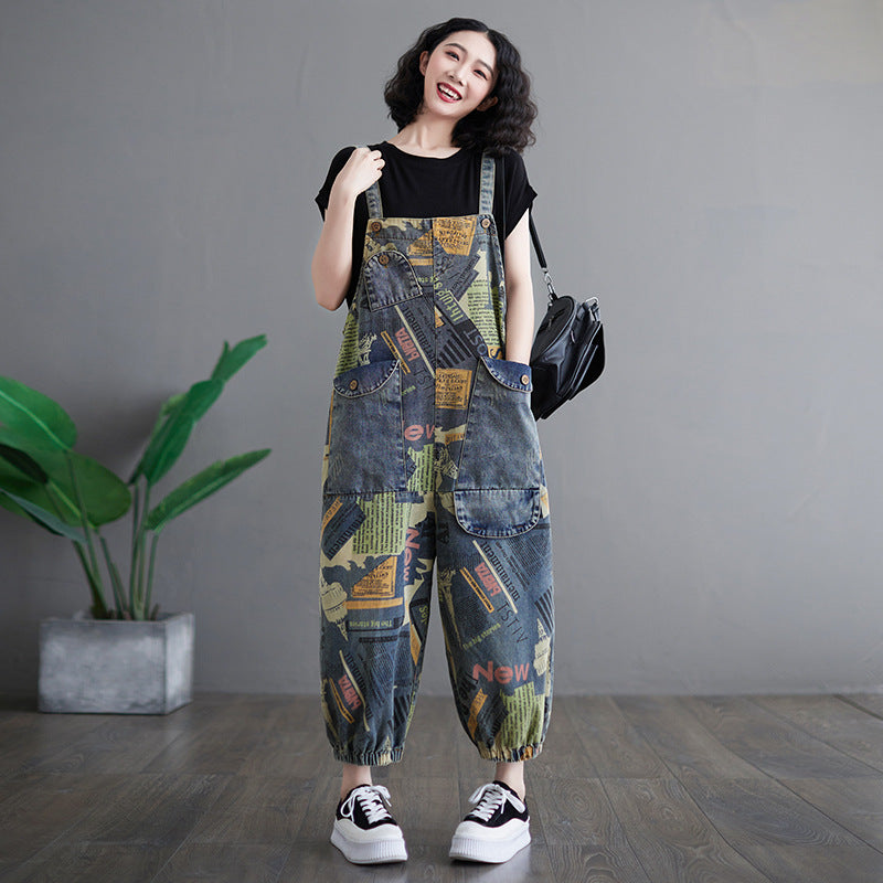 Korean Denim Overalls for Women