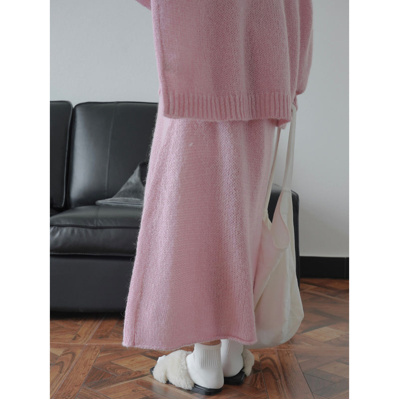 Korean Mohair Long Skirt