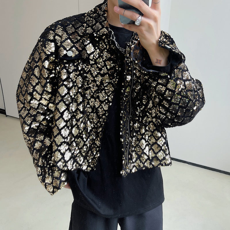 Korean Sequined Short Jacket