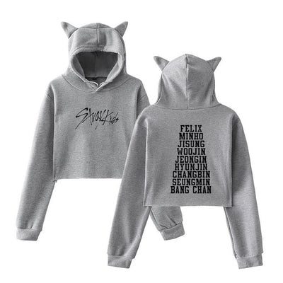 StrayKids Cropped Hoodie