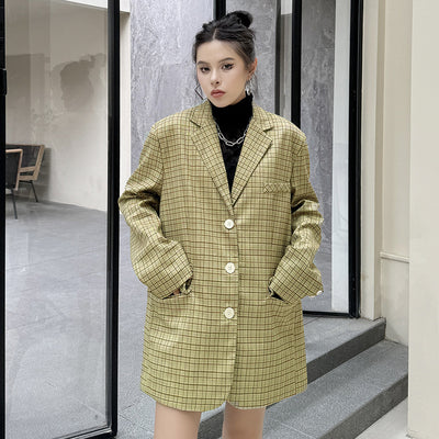 Korean Plaid Jacket