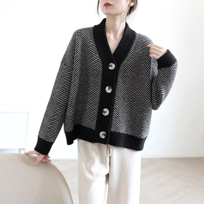 Vintage Korean Knitted Cardigan