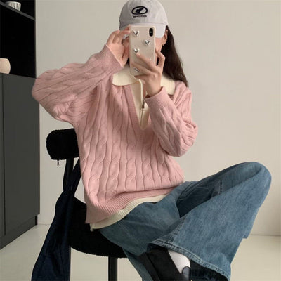 Korean Women's Sweater Autumn Winter