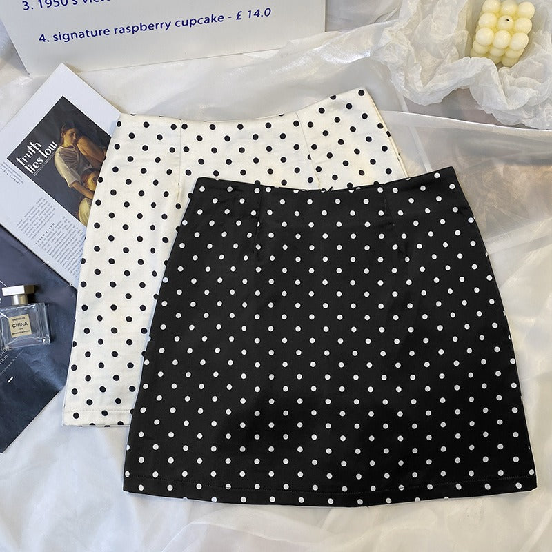 Polka Dot Midi Skirt