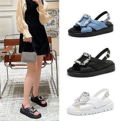 Korean Buckle Flat Sandals