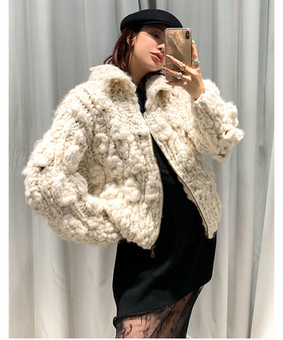 Korean Thick Wool Cardigan