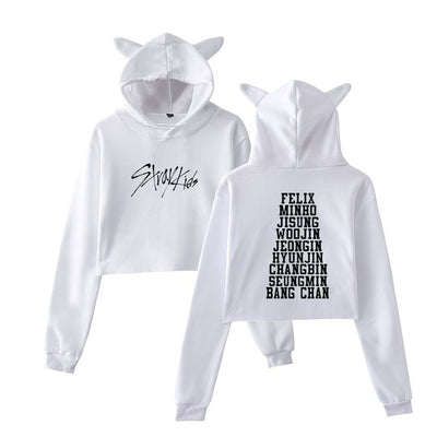 StrayKids Cropped Hoodie