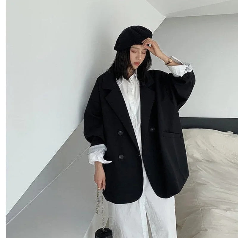 Blazer oversize coréen élégant