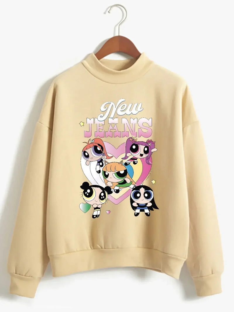 Newjeans Cartoon Heart Sweatshirt