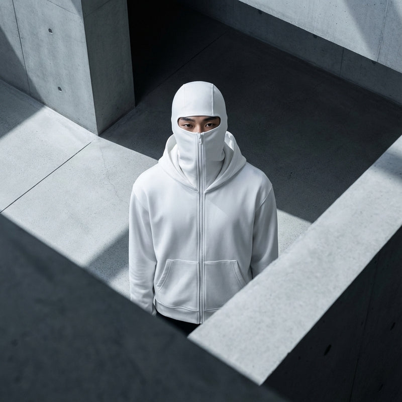 Sweat à capuche zippé noir pour homme - Style Coréen Koreanxwear